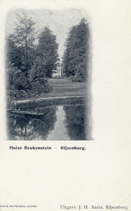 10190 Gezicht in het park van het landhuis Beukenstein (Hoofdstraat) te Rijsenburg. N.B. Het landhuis Beukenstein is ...